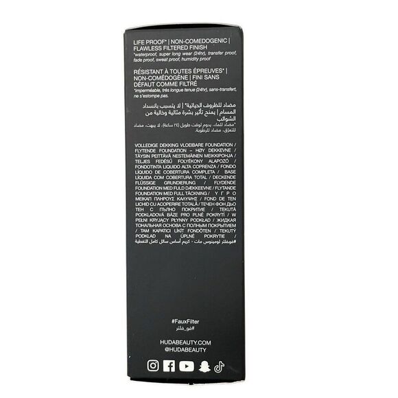 Huda Beauty #FauxFilter Luminous Matte Foundation Biscotti 405N 1.18 fl oz - Picture 3 of 6